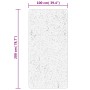 Alfombra de pelo corto suave lavable HUARTE arena 100x200 cm