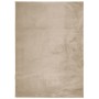 Alfombra de pelo corto suave lavable HUARTE arena 200x280 cm
