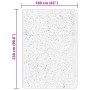 Alfombra de pelo corto suave lavable HUARTE crema 160x230 cm
