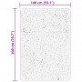 Alfombra de pelo corto suave lavable HUARTE beige 140x200 cm