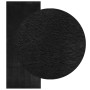 Alfombra de pelo corto suave lavable HUARTE negro 80x200 cm