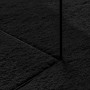 Alfombra de pelo corto suave lavable HUARTE negro 80x200 cm