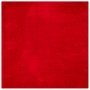 Alfombra de pelo corto suave lavable HUARTE rojo 160x160 cm
