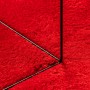 Alfombra de pelo corto suave lavable HUARTE rojo 160x160 cm