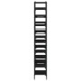Estantería madera de ingeniería negra 127,5x28,5x172,5 cm