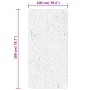 Alfombra pelo largo aspecto brillante ISTAN gris 100x200 cm