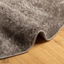 Alfombra pelo largo aspecto brillante ISTAN gris Ø 100 cm