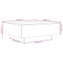 Mesa de centro madera de ingeniería negro 80x80x31 cm