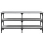 Banco zapatero madera de ingeniería gris Sonoma 100x38,5x49 cm