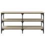 Banco zapatero madera de ingeniería roble Sonoma 100x38,5x49 cm