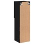 Mueble para TV con luces LED negro 30,5x30x102 cm