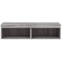Muebles de TV con luces LED 2 uds gris Sonoma 60x30x30 cm