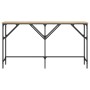 Mesa consola madera de ingeniería roble Sonoma 140x29x75 cm