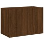 Muebles de TV de pared 6 pzas madera de ingeniería marrón roble
