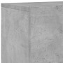 Muebles de TV de pared 5 pzas madera ingeniería gris hormigón