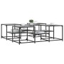Mesa de centro madera de ingeniería gris Sonoma 121x121x40 cm