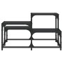 Mesa de centro madera de ingeniería negro 68x68x40 cm