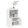 Aparador con luces LED blanco 60,5x37x100 cm