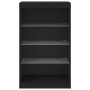 Aparador con luces LED negro 60,5x37x100 cm