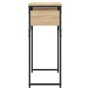 Mesa consola estante madera ingeniería roble Sonoma 75x30x75 cm