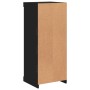 Aparador con luces LED negro 41x37x100 cm