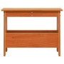Banco de recibidor madera maciza pino marrón cera 60x28x45 cm