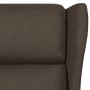 Sillón de masaje eléctrico tela marrón oscuro