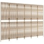 Biombo de 6 paneles ratán sintético beige