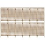 Biombo de 6 paneles ratán sintético beige