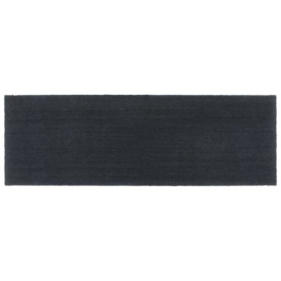 Felpudo de fibra de coco gris oscuro 100x300 cm