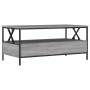 Mesa de centro madera de ingeniería gris Sonoma 100x51x45 cm