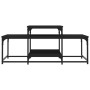 Mesa de centro madera de ingeniería negro 102x60x45 cm