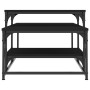 Mesa de centro madera de ingeniería negro 102x60x45 cm