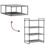 Estantes pared 4 uds madera ingeniería gris Sonoma 80x50x1,5 cm