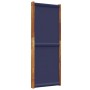 Biombo divisor de 3 paneles azul oscuro 210x180 cm