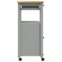 Carrito de cocina MONZA madera maciza de pino 48x40x90 cm