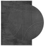 Alfombra pelo corto look escandinavo IZA antracita 140x200 cm