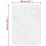 Alfombra peluda de pelo largo moderna PAMPLONA gris 200x280 cm