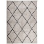 Alfombra pelo largo moderna PAMPLONA beige antracita 200x280 cm