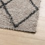 Alfombra pelo largo moderna PAMPLONA beige antracita 200x280 cm