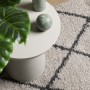 Alfombra pelo largo moderna PAMPLONA beige antracita 200x280 cm