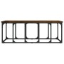 Mesa de centro madera ingeniería roble ahumado 100x50x35,5 cm