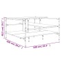 Mesa de centro madera ingeniería roble Sonoma 100x100x48,5 cm