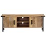 Mueble de TV madera maciza de mango 110x35x40 cm