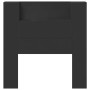 Cabecero de cama con luz LED negro 100x16,5x103,5 cm
