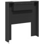 Cabecero de cama con luz LED negro 100x16,5x103,5 cm