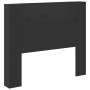 Cabecero de cama con luz LED negro 120x16,5x103,5 cm