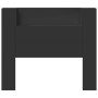 Cabecero de cama con luz LED negro 120x16,5x103,5 cm