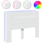 Cabecero de cama con luz LED blanco 140x16,5x103,5 cm