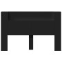 Cabecero de cama con luz LED negro 160x16,5x103,5 cm